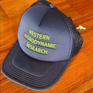 Black and Green Hydrodynamic Research Trucker hat